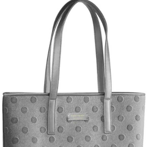 KATE SPADE Fragrance Dotted Tote in Gray - Picture 2 of 2